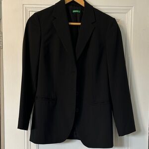 United Colors Of Benetton Classic Black Suit Jacket